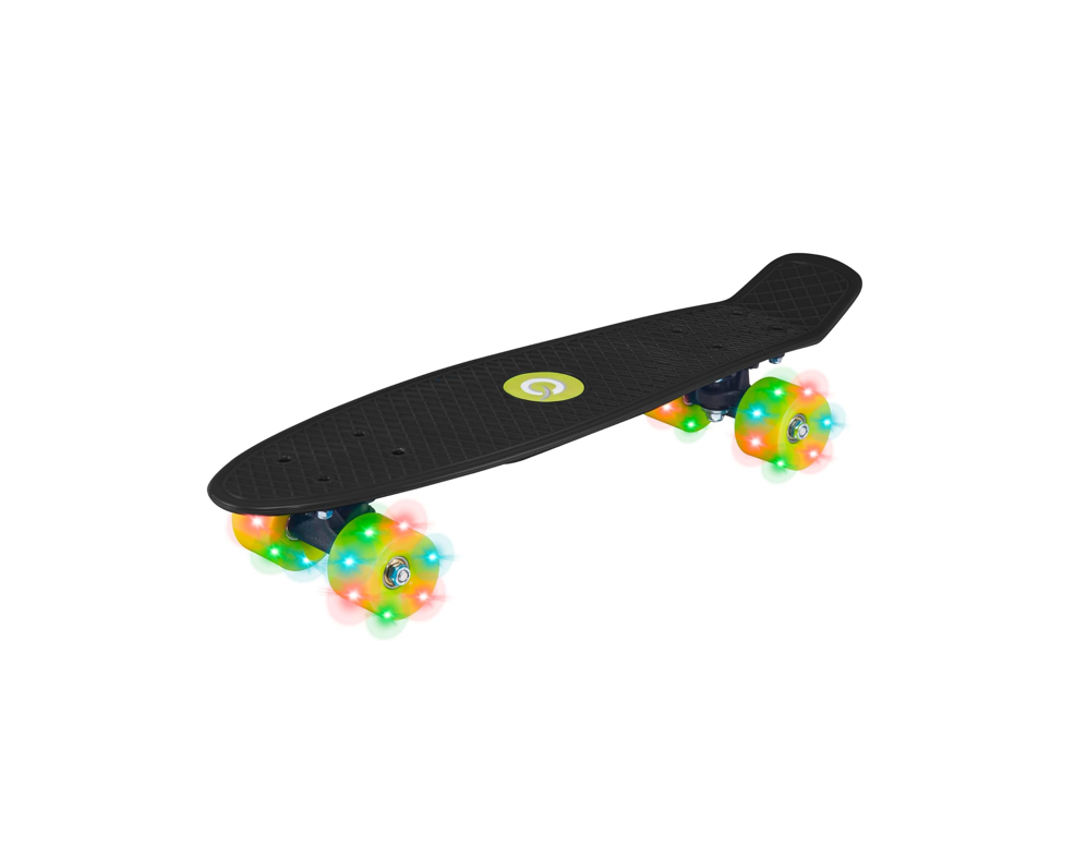 Evo Light Up Penny Skateboard 22" Black H9.5 x D55 x W14.5 cm 1438223