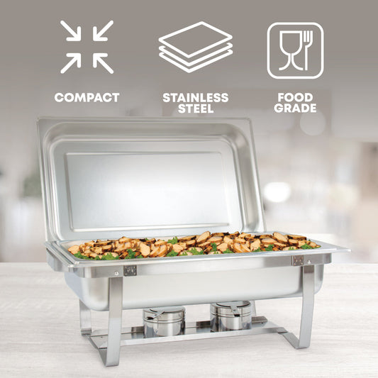 Stainless Steel Banquet Chafing Dish Single Compartment 9.5L 1465 / 1463 A