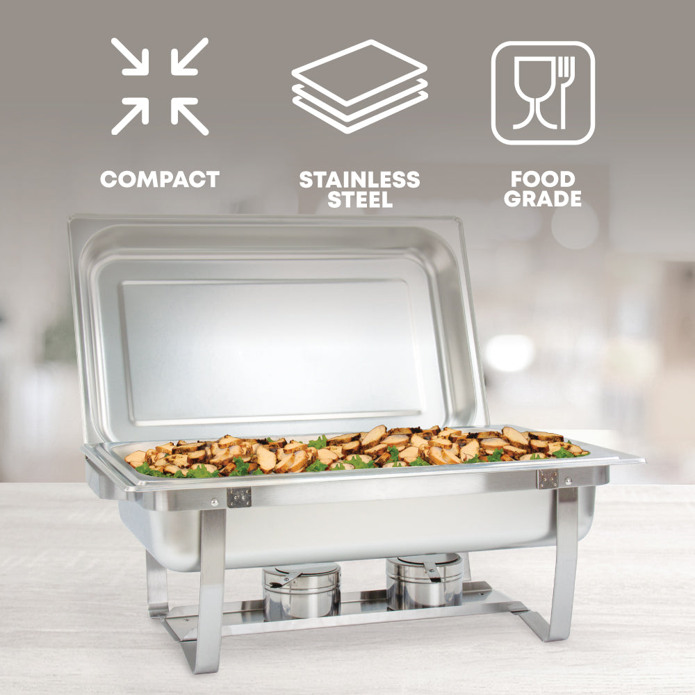 Stainless Steel Banquet Chafing Dish Single Compartment 9.5L