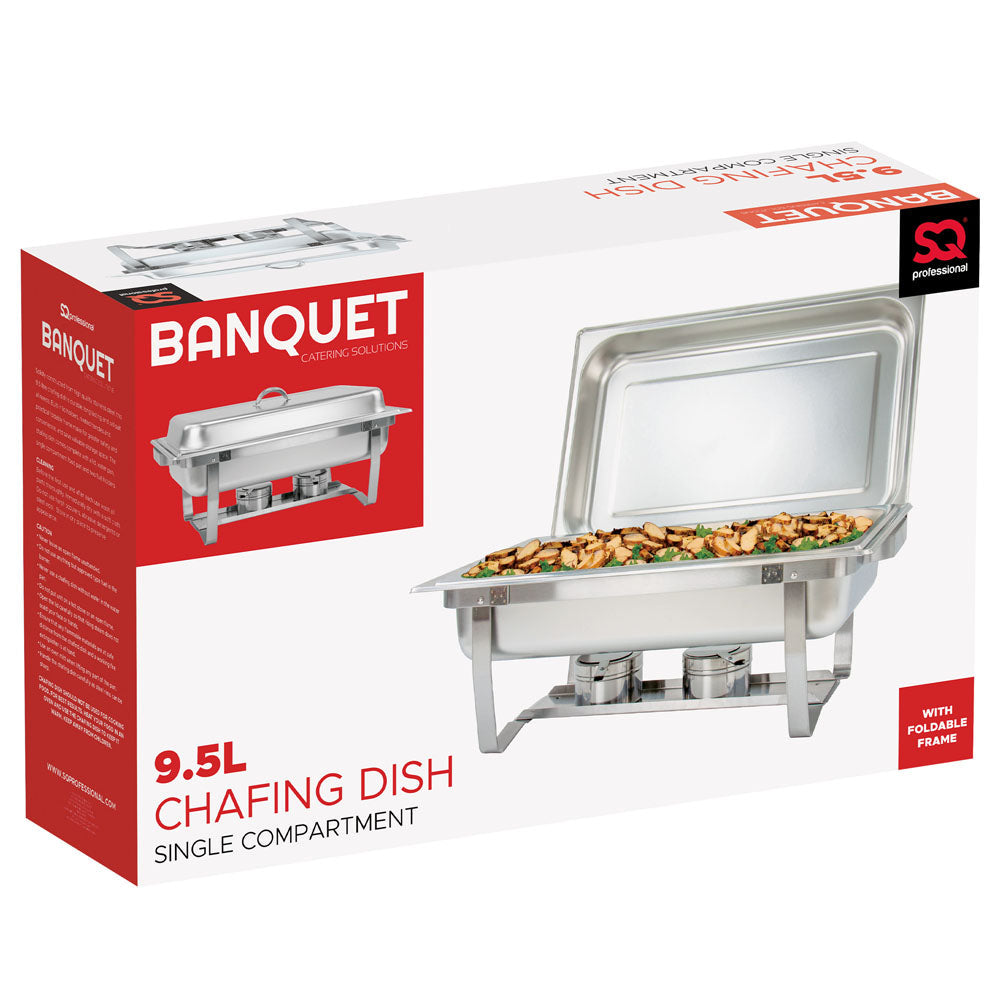 Stainless Steel Banquet Chafing Dish Single Compartment 9.5L 1465 / 1463 A