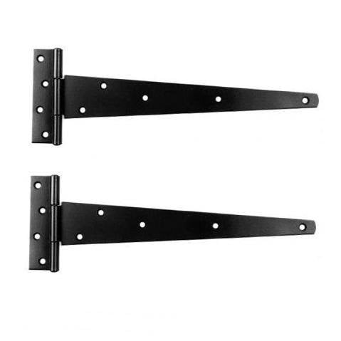 14'' Tee Hinges Black Plastic Header Diy