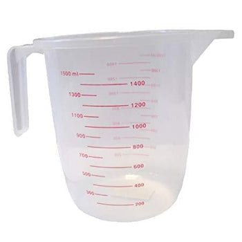 Classic Clear Plastic Kitchen Home Measuring Jug Max 1500 ml 5415