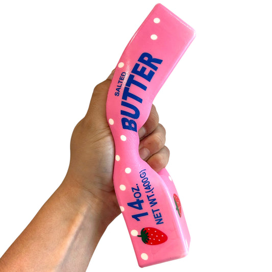 Limited Edition XXL Pink Strawberry Squishy Butter 24cm