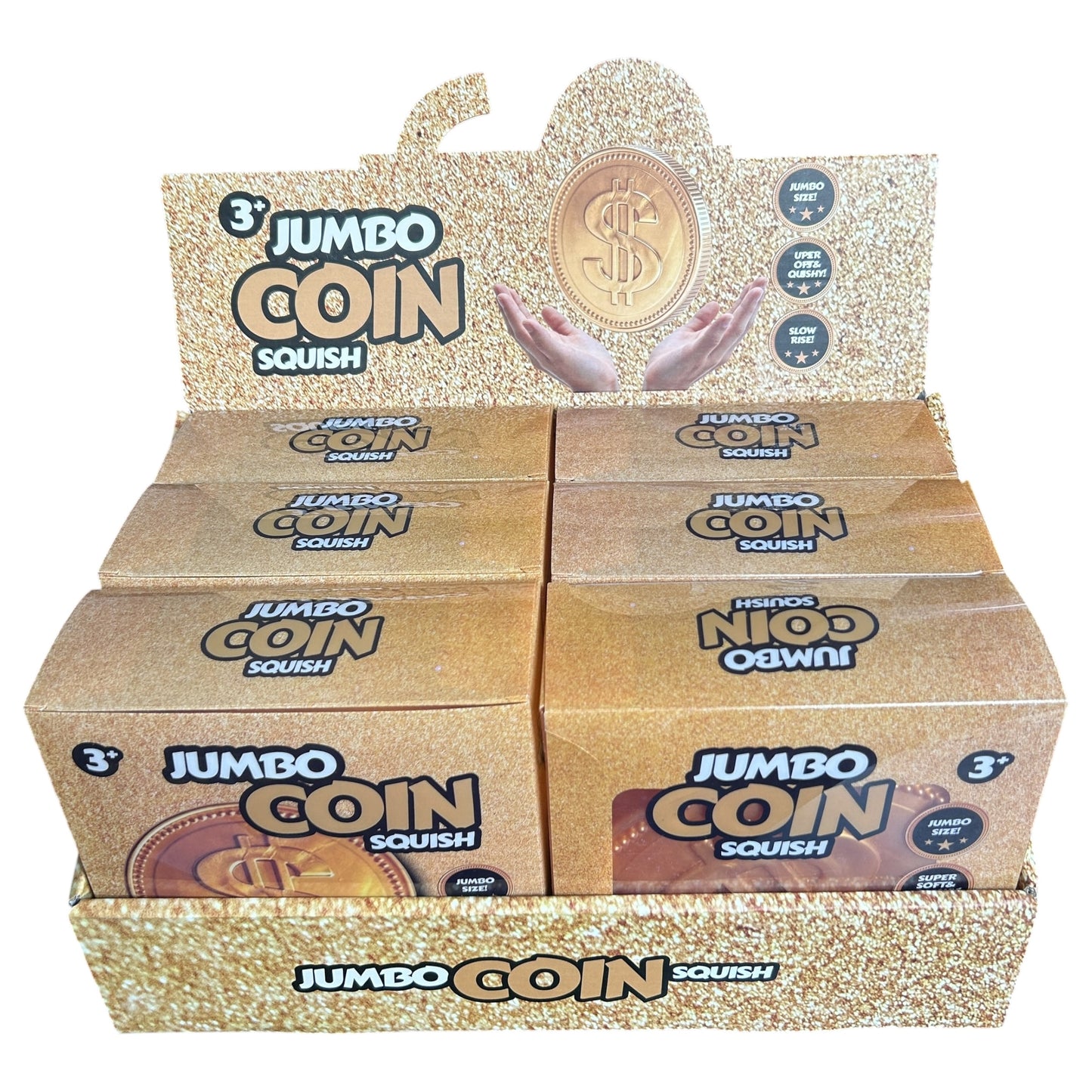 XXL Jumbo Gold Coin Squishy Fidget VIRAL SUPER RARE Sensory Squish Toy
