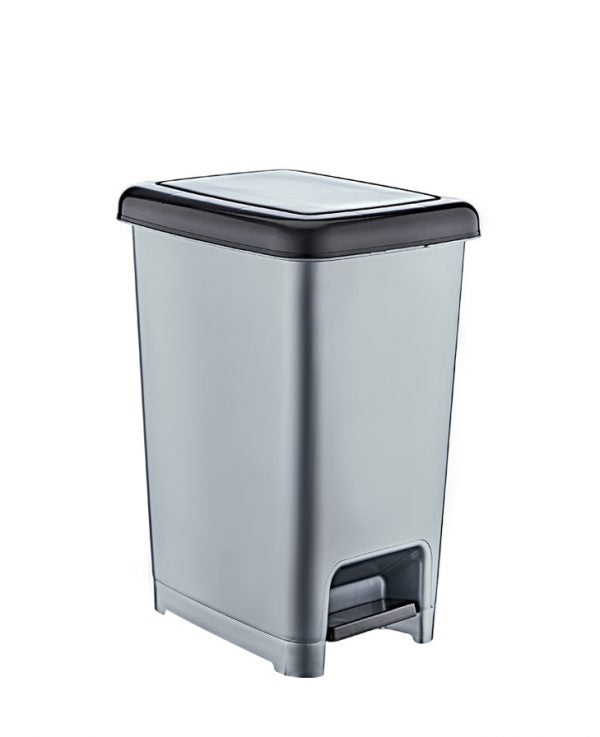Plastic Kitchen Bathroom Slim Pedal Bin 15 Litre