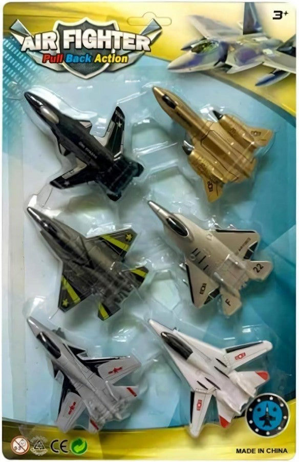 6Pk Fighter Jet Card Toy