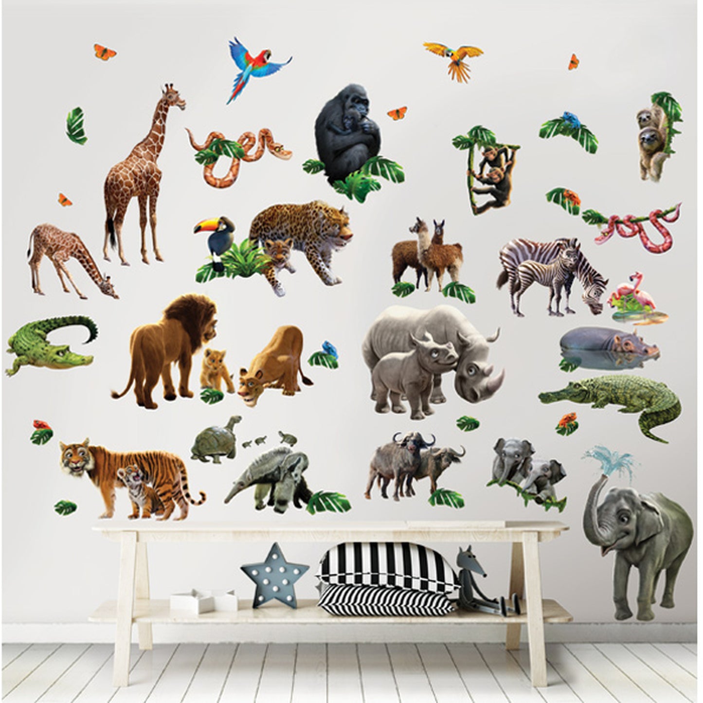 Jungle Adventure Mega Room Decor Sticker Kit