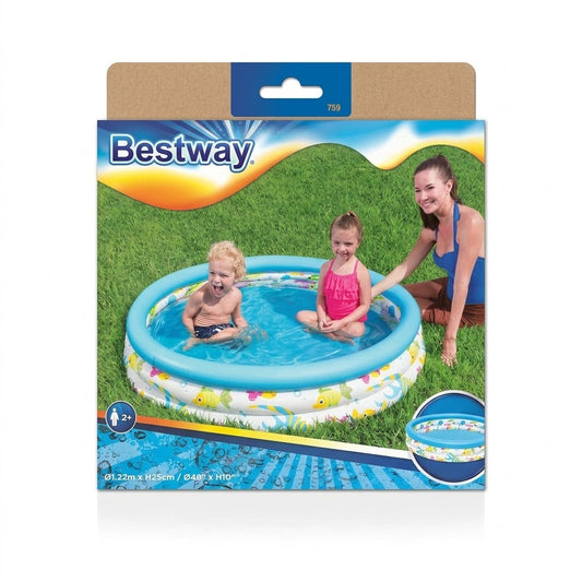 Bestway Coral Kids Garden Summer Outdoor Inflatable Paddling Pool – 48" x 10"