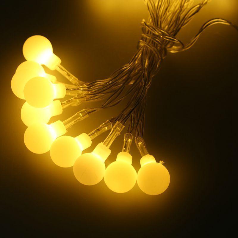 LED 20 Warm White Battery Operated Little Round Ball Christmas Festive Lights 2.5M 1750