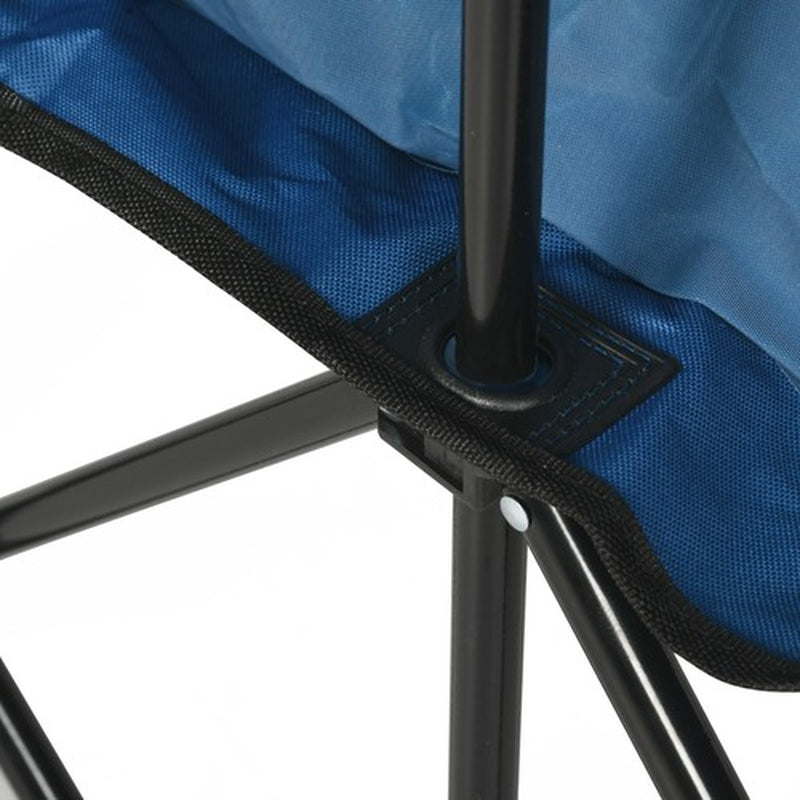 6 Seater Folding Bench Outdoor Garden Camping Sports Seats with Cup Holder
