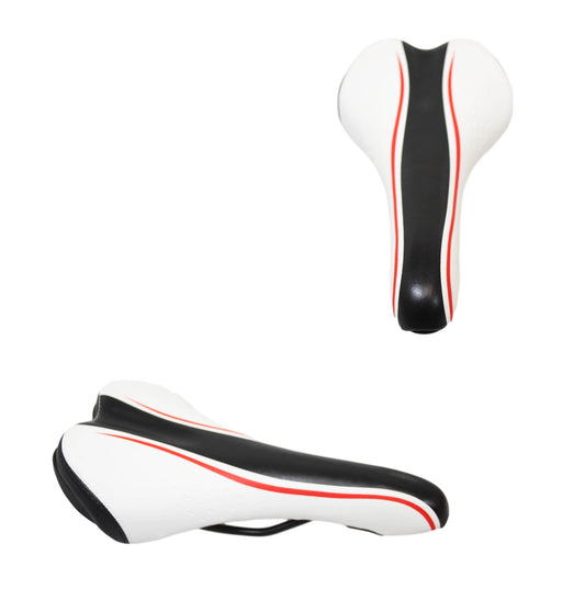 Soft Cushioned Bicycle Saddle Seat With Sports Print Design Comfort Ride