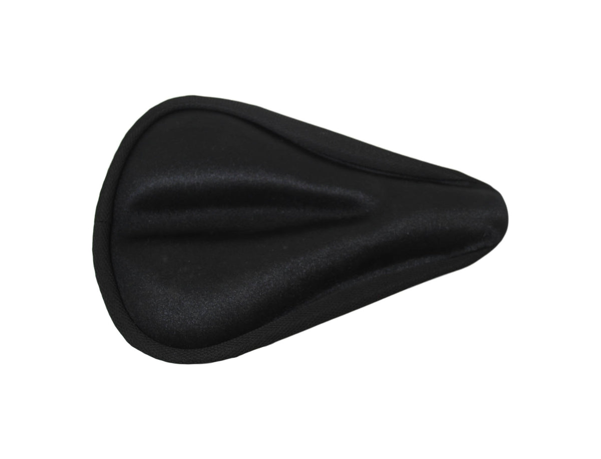 Soft Cushioned Black Bicycle Wide Saddle Seat Comfort Ride Seat 26 X 26Cm