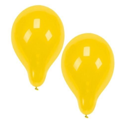 Papstar Yellow Birthday Party Balloons 10 Piece Party Pack 25cm 18986