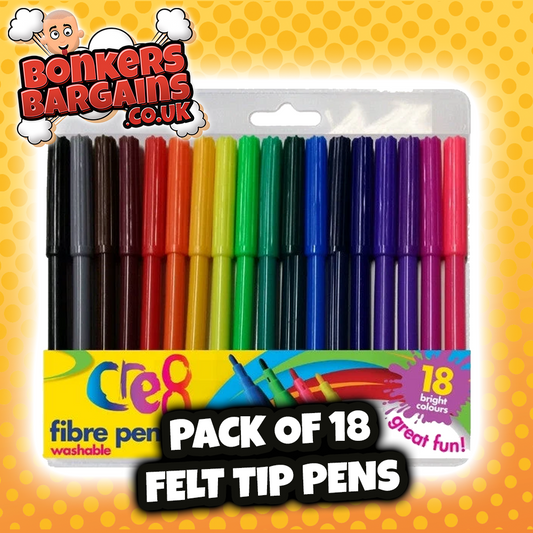 18 Pack of Felt Tip Pens