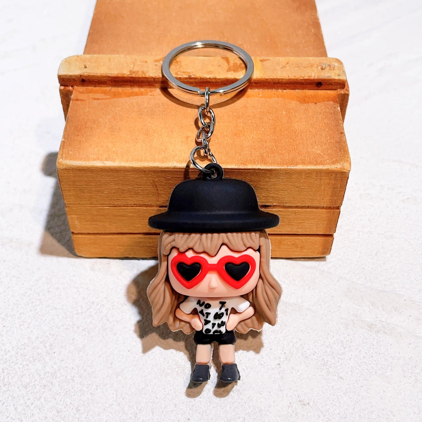 Taylor Swift Swifties Style 4 Pack Collectors 3D Silicone Keychain Keyring Pendant