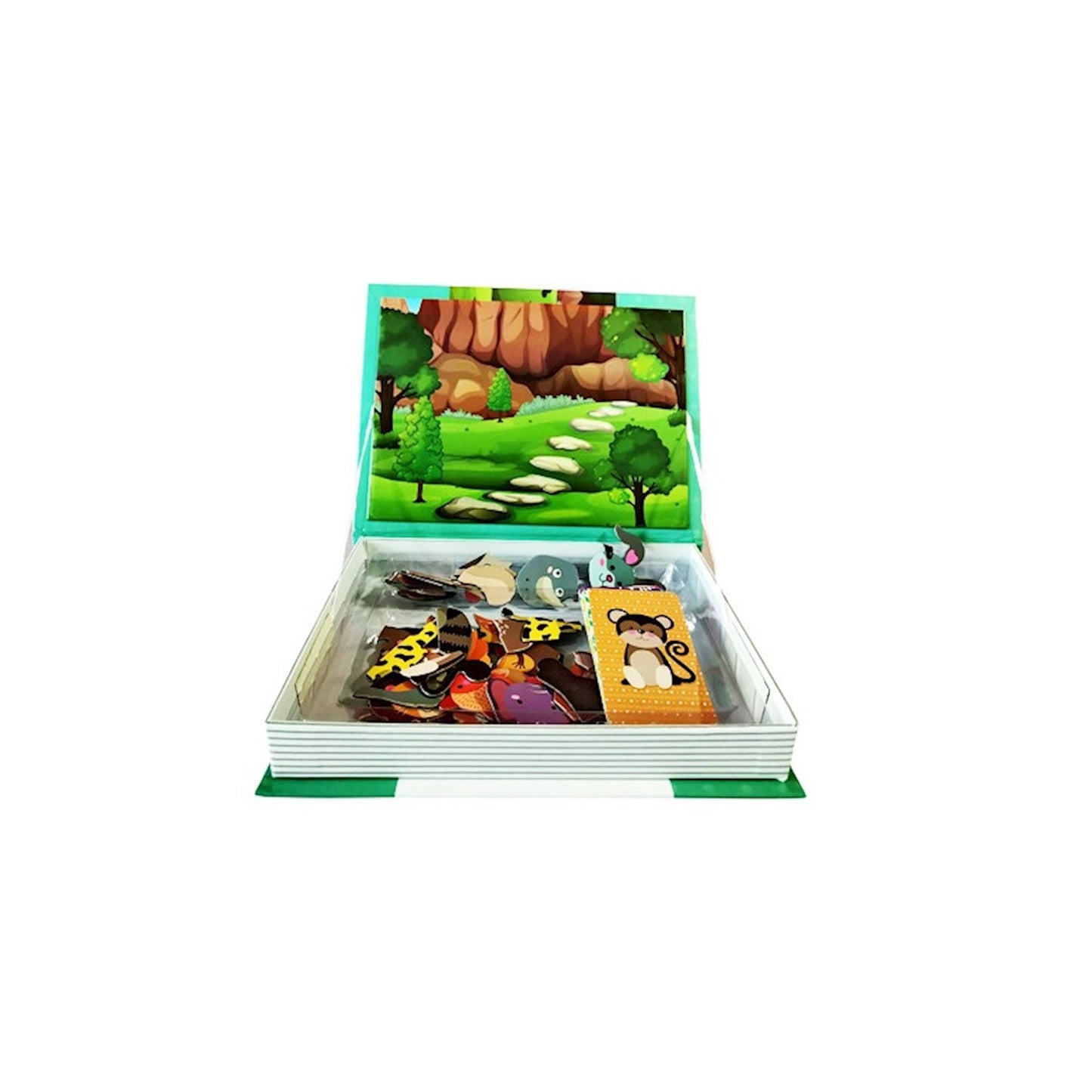 Magnetic Book - Animal Edition - 14 Cards & 45 Magnets