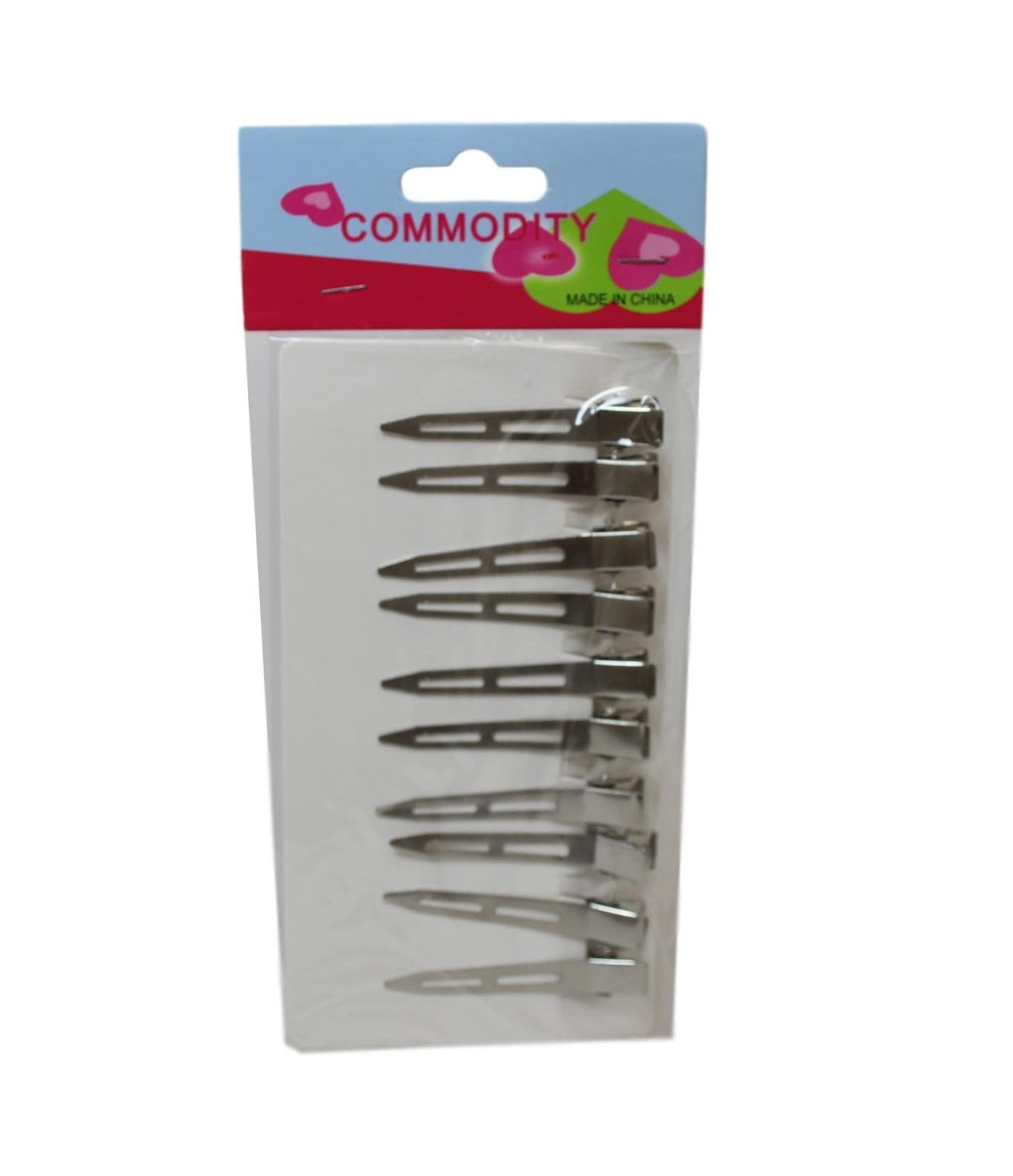 Metal Hair Clips 6 Cm Pack Of 10