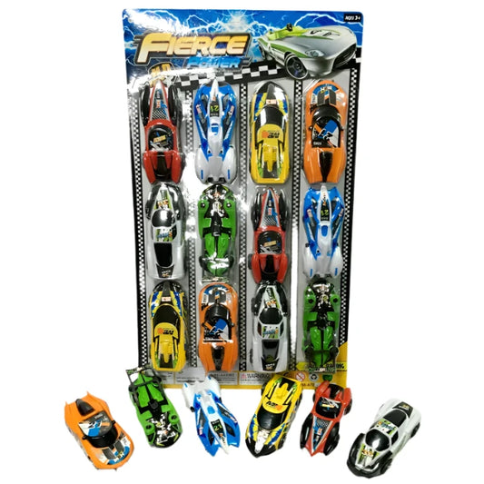 Toy Car Fiecre Playset 12 Cars