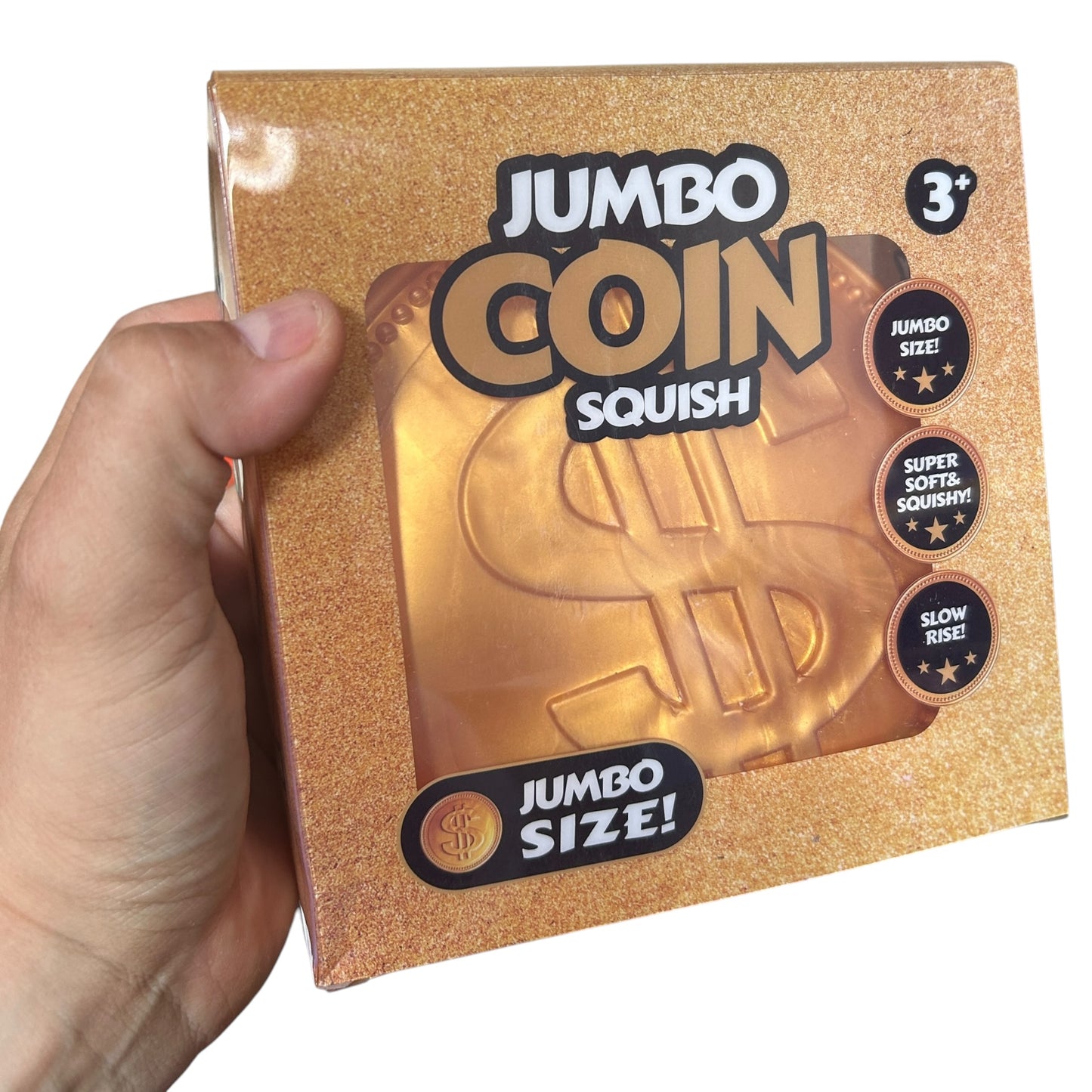XXL Jumbo Gold Coin Squishy Fidget VIRAL SUPER RARE Sensory Squish Toy