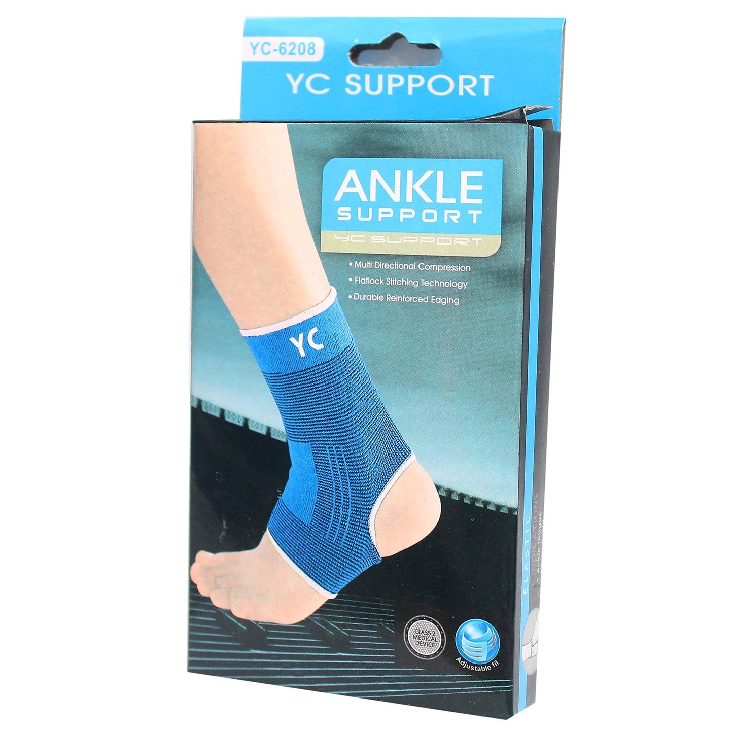 Fitness First AID Injury Straps Ankle Support Pack of 2 0489