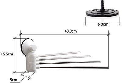 Adjustable Suction Cup Stainless Steel Bathroom Towel Bar 0838