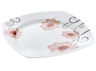 Melamine Square Services Dinner Plate 20 cm Assorted Designs ALBDKR220
