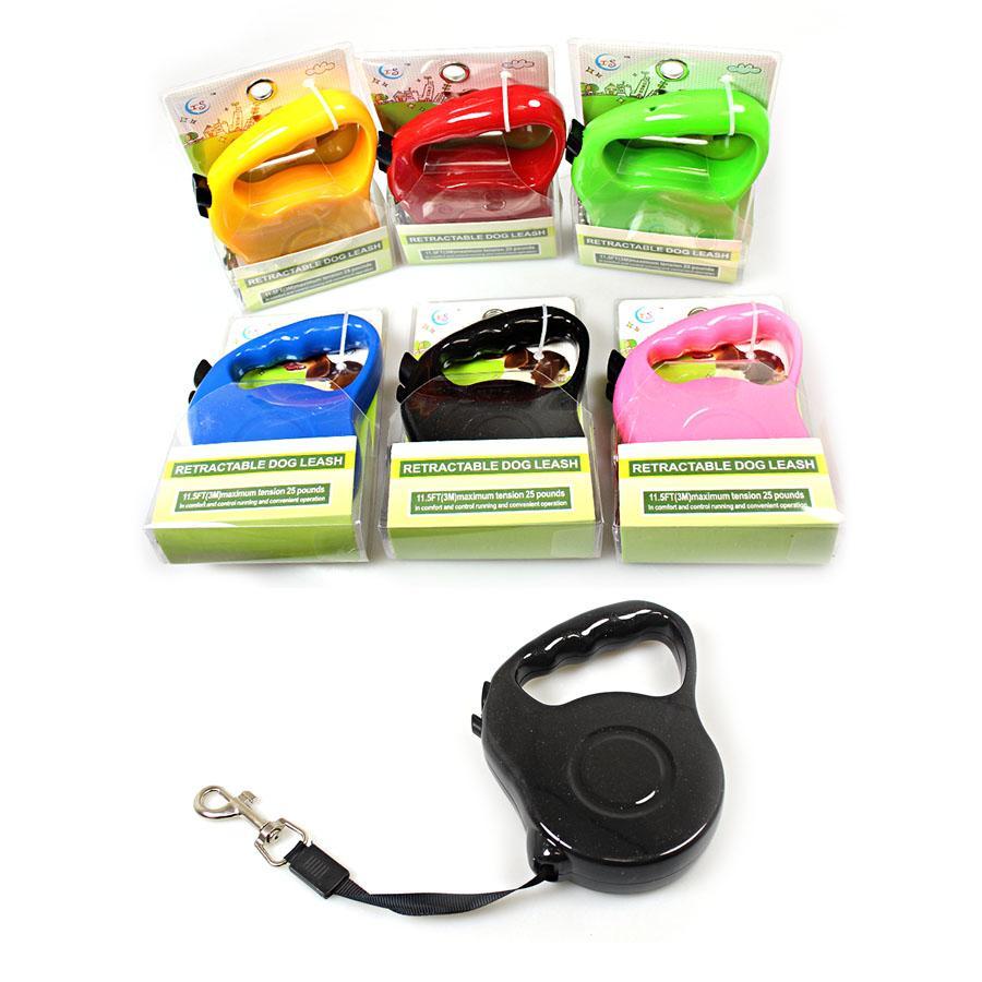 Retractable Dog Leash Lead 3m  Assorted Colours 2022