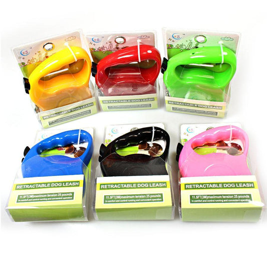 Retractable Dog Leash Lead 3m  Assorted Colours 2022