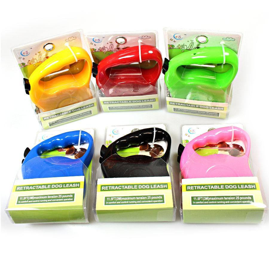Retractable Dog Leash Lead Assorted Colours