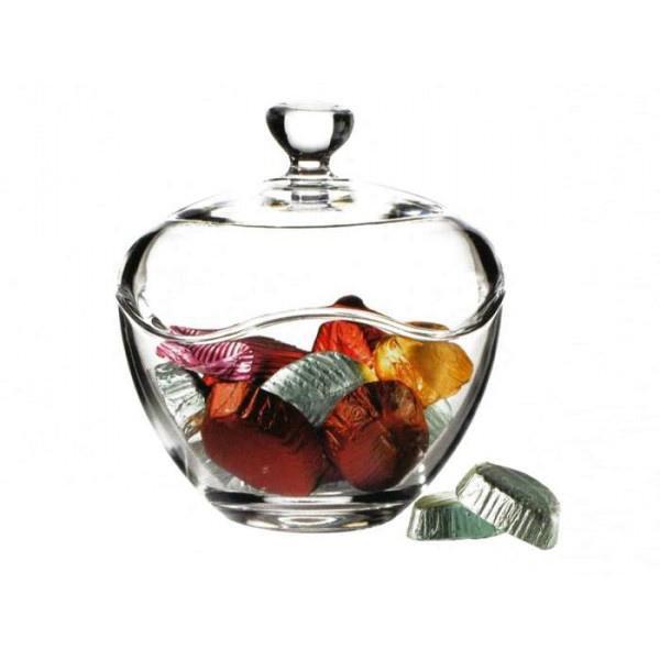 1 Piece Toscana Fancy Glass Candy Bowl 14 X 12.5Cm  (Parcel Plus Rate)