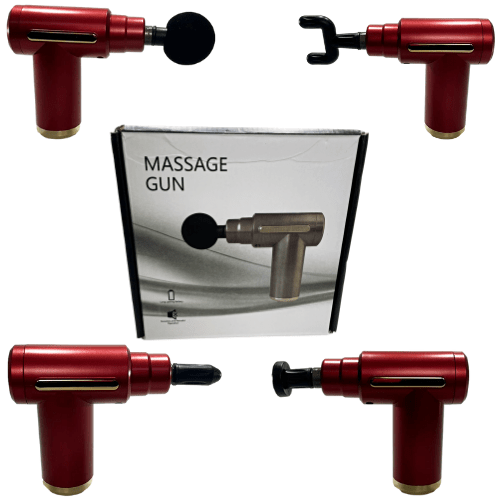 Rechargeable Massage Gun with4 Different Heads Assorted Colours 6704