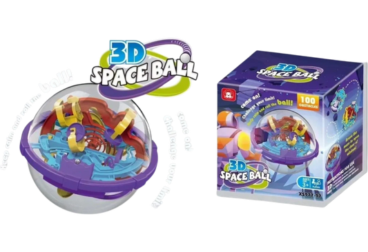 3D Space Ball 100 Obstacles