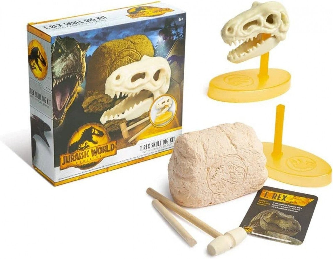Jurassic World Dominion T-Rex Dino Skull Dig