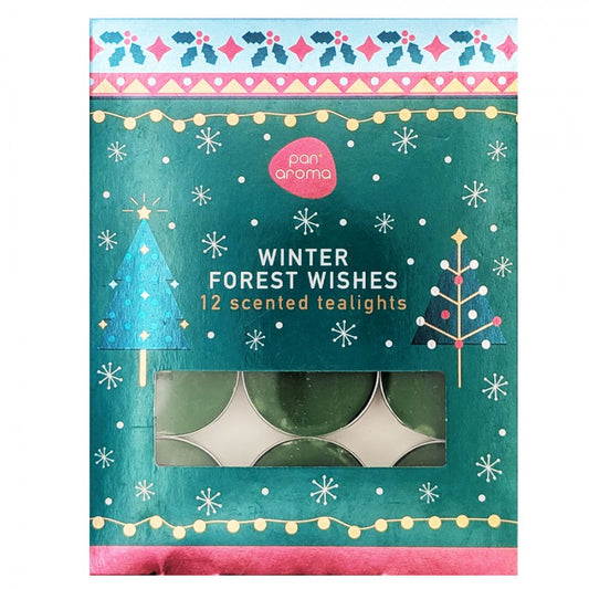 12Pk Tealights - Winter Forest Wishes