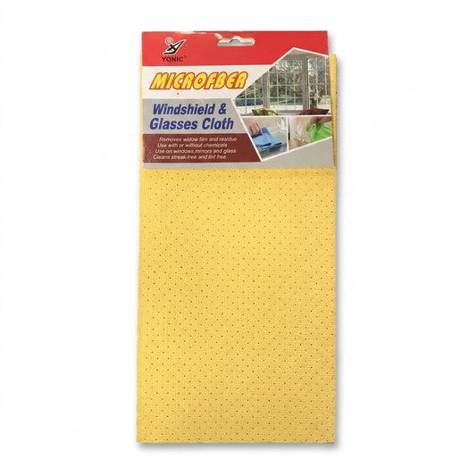 Yellow Microfibre Windshield And Glasses Cleaning Cloth