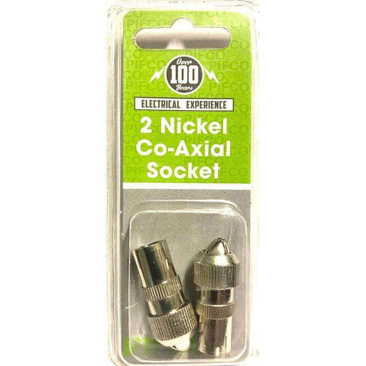 Pifco Pack Of 2 Nickel Co-Axial Socket AVS1050