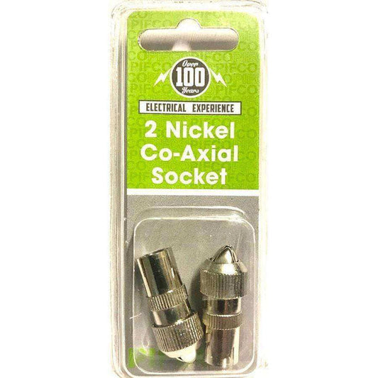 Pifco Pack Of 2 Nickel Co-Axial Socket AVS1050