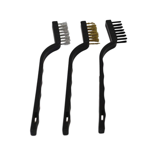 Steel Brass Nylon Wire Cleaning Brush Set of 3 17 cm 2000