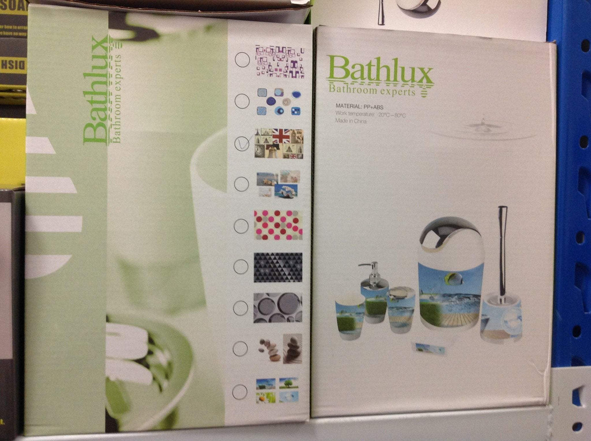 Full Set Bathroom Accessories With Printed Design Assorted Designs