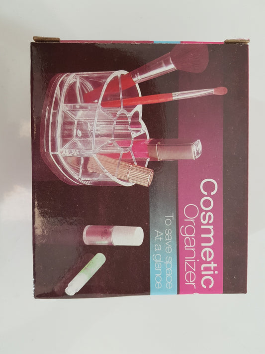 Transparent Acrylic Heart Shaped Cosmetic Make Up Organiser 11 x 9 x 5.8 cm 4696