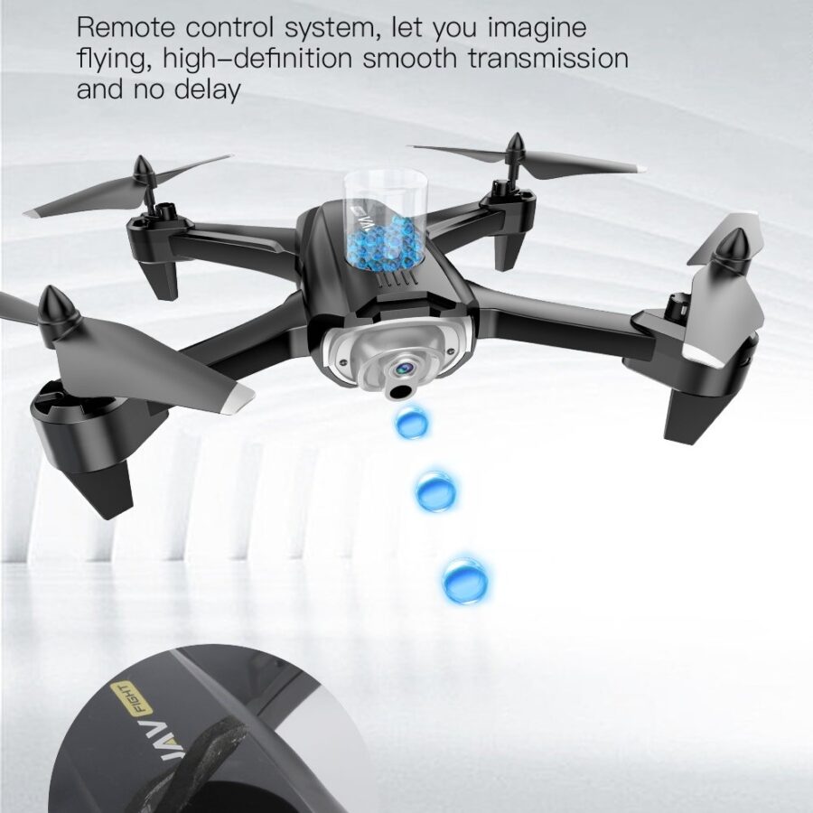 4 Axis Drone with Gel Blaster Launcher & HD Camera