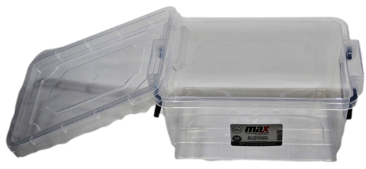 Clear Plastic Rectangle Storage Box 1.75 Litre 20 x 14 x 10 cm 2131