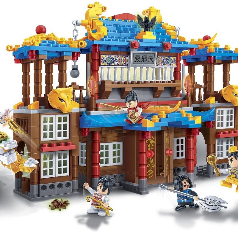Sun Temple Eastern Lego Style Ban Bao Building Blocks Set - 775 Pieces