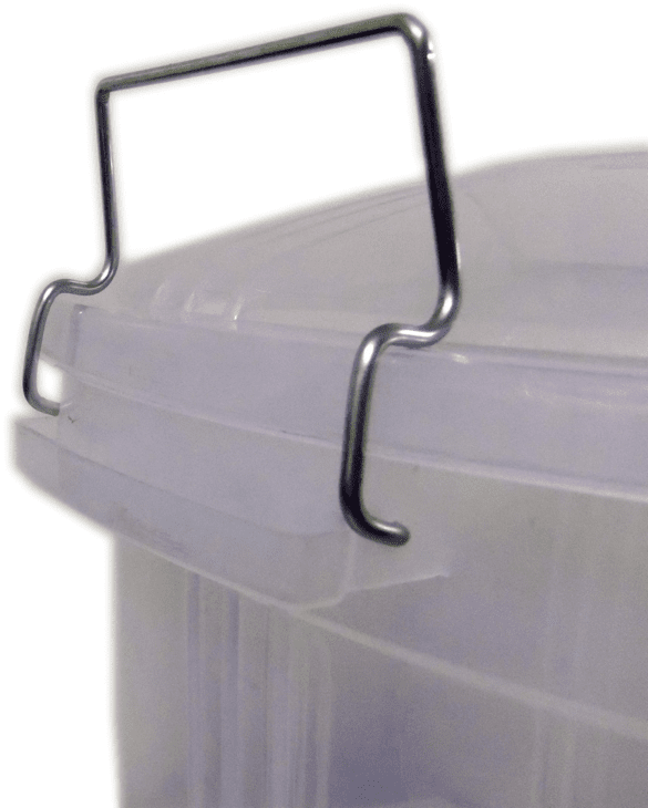 Clear Plastic Storage Bin Bucket With Lid 50 Litre Ak556