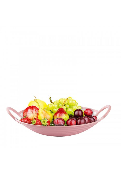 Happy Life Vera Fruit Plate With Handles Plastic Assorted Colours