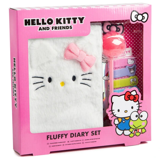 Hello Kitty Fluffy Diary Set