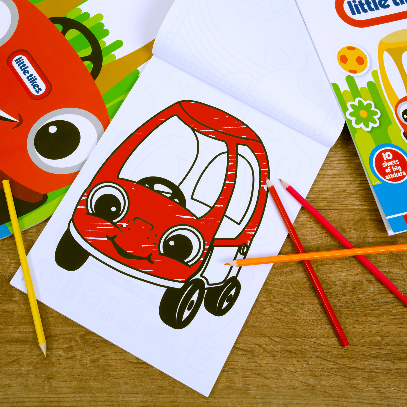 Little Tikes 3 Pack of Activity Pads – Kids Activity Packs Including: A4 Colouring Book, A4 Sticker Book and A3 Art Pad – 3 in 1 Activity Books – Kids Sticker Books and Drawing Pad