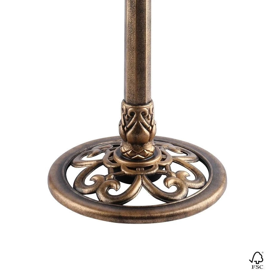 Bird Bath Antique Brass Effect Garden Decoration