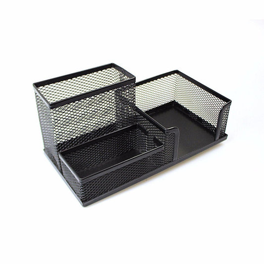 Mesh Desk Pen Pencil Stationery Holder Organiser 20 x 10 cm Assorted Colours 0020
