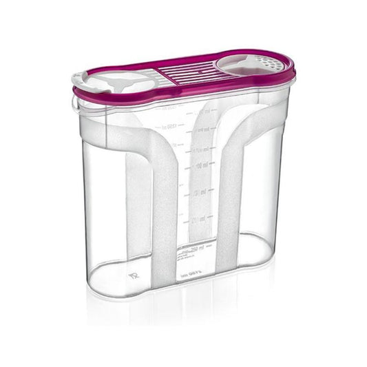 2150Ml Cereal Dispenser Store Storage Bo x Kitchen Lid Foods Container